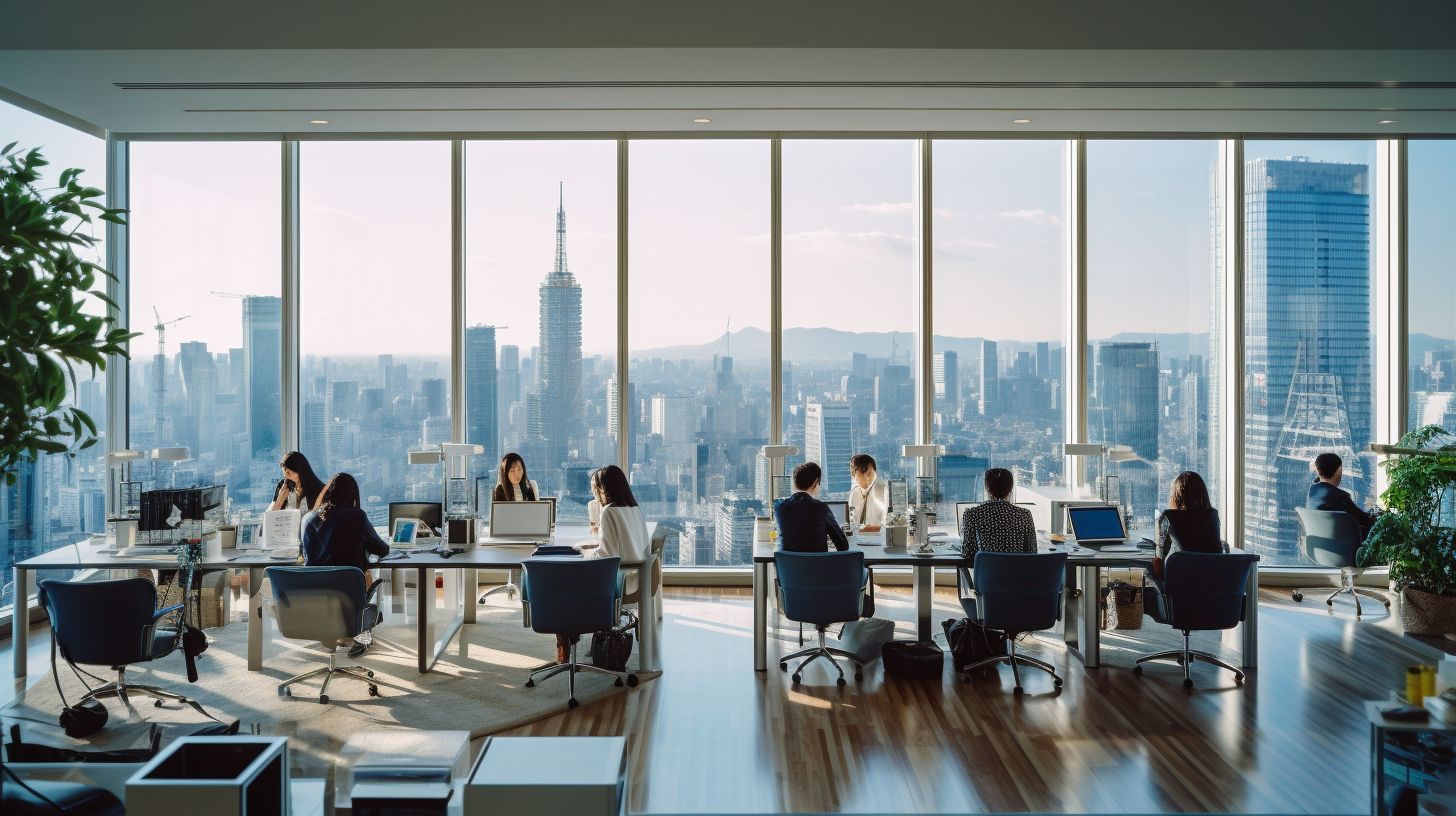 【AIフリー素材】オフィス・ワーク - オフィスの風景の画像 13539