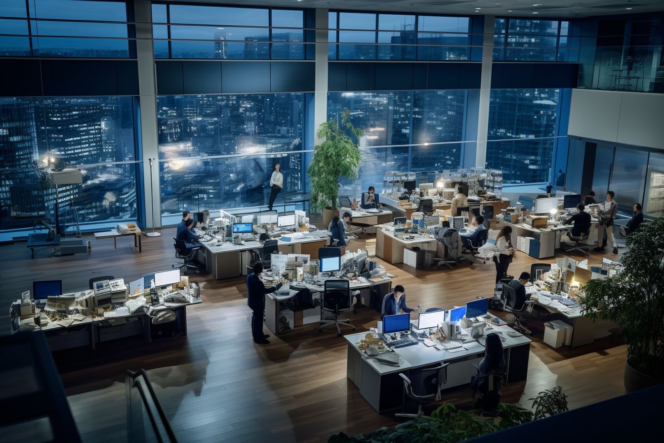 【AIフリー素材】オフィス・ワーク - オフィスの風景の画像 13605