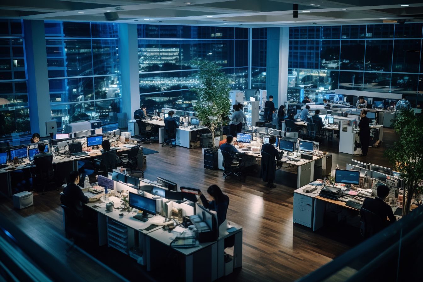 【AIフリー素材】オフィス・ワーク - オフィスの風景の画像 13607