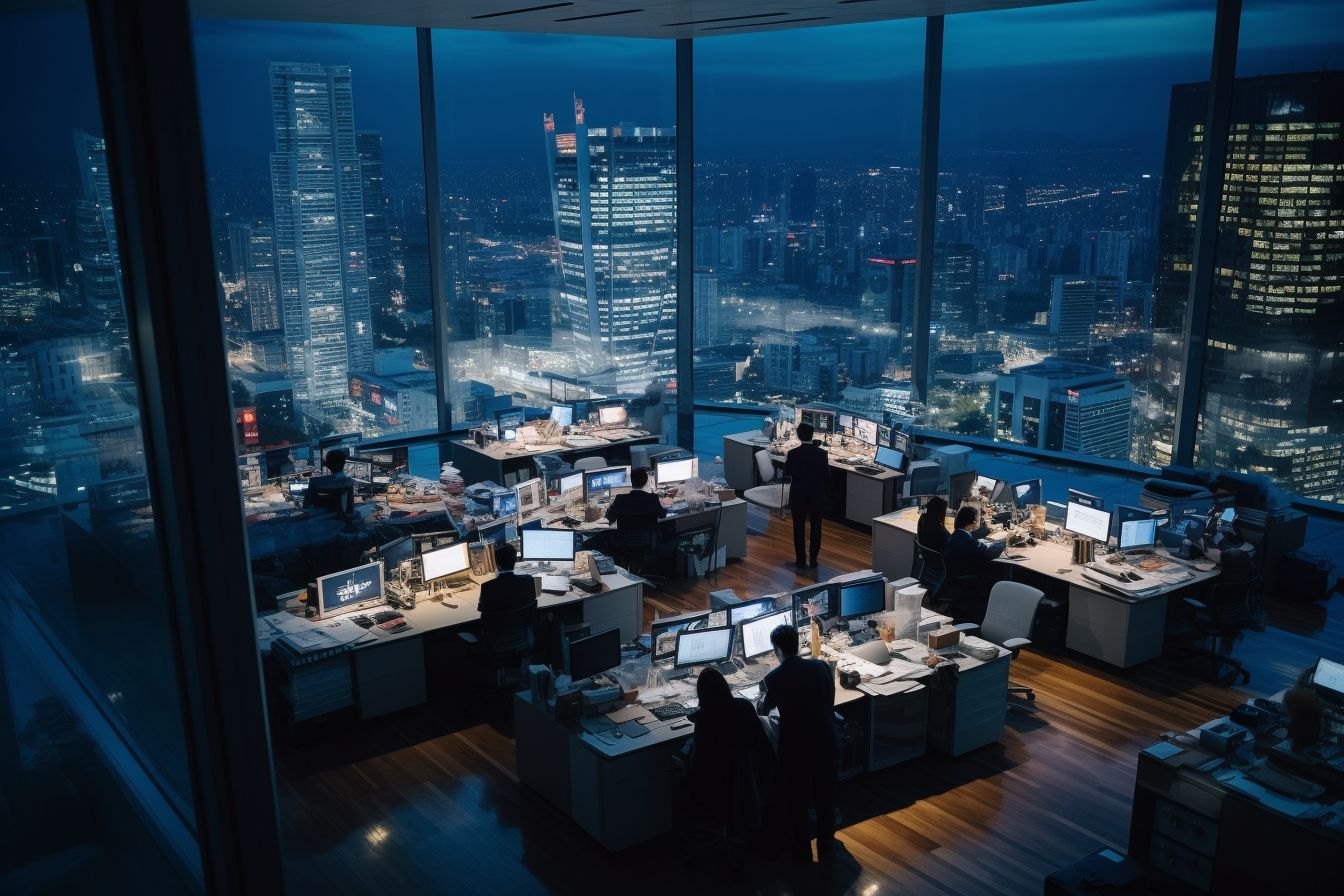 【AIフリー素材】オフィス・ワーク - オフィスの風景の画像 13611